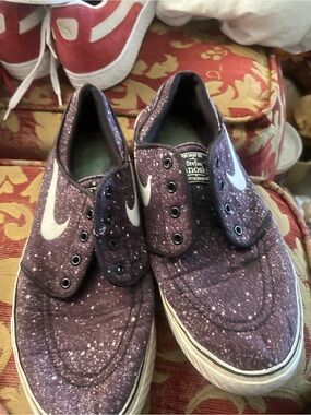 Nike Stefan Janoski Purple Speckled Canvas Skate Shoes